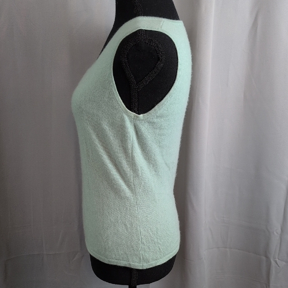 Ann Taylor Cashmere Mint Green Cardigan Sweater Set. - Picture 7 of 11